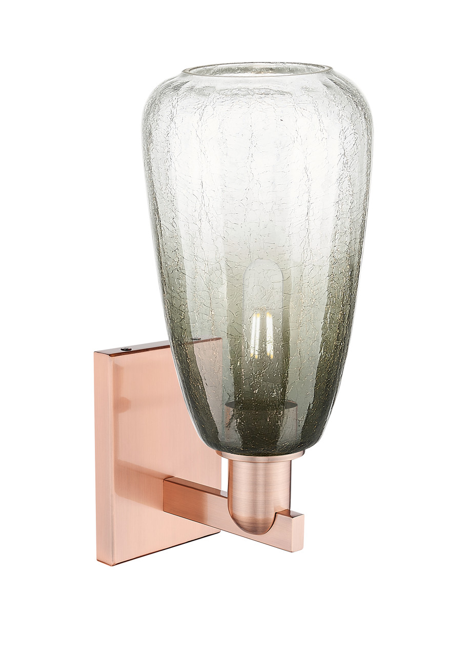 INNOVATIONS 716-1W-AC-G480-6SL Brookhaven Almond 1-Light Sconce Antique Copper