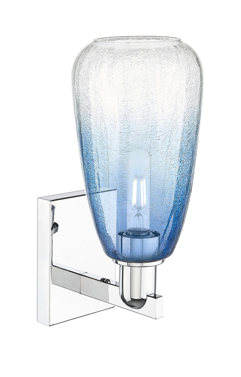 INNOVATIONS 716-1W-PC-G480-6SB Brookhaven Almond 1-Light Sconce Polished Chrome