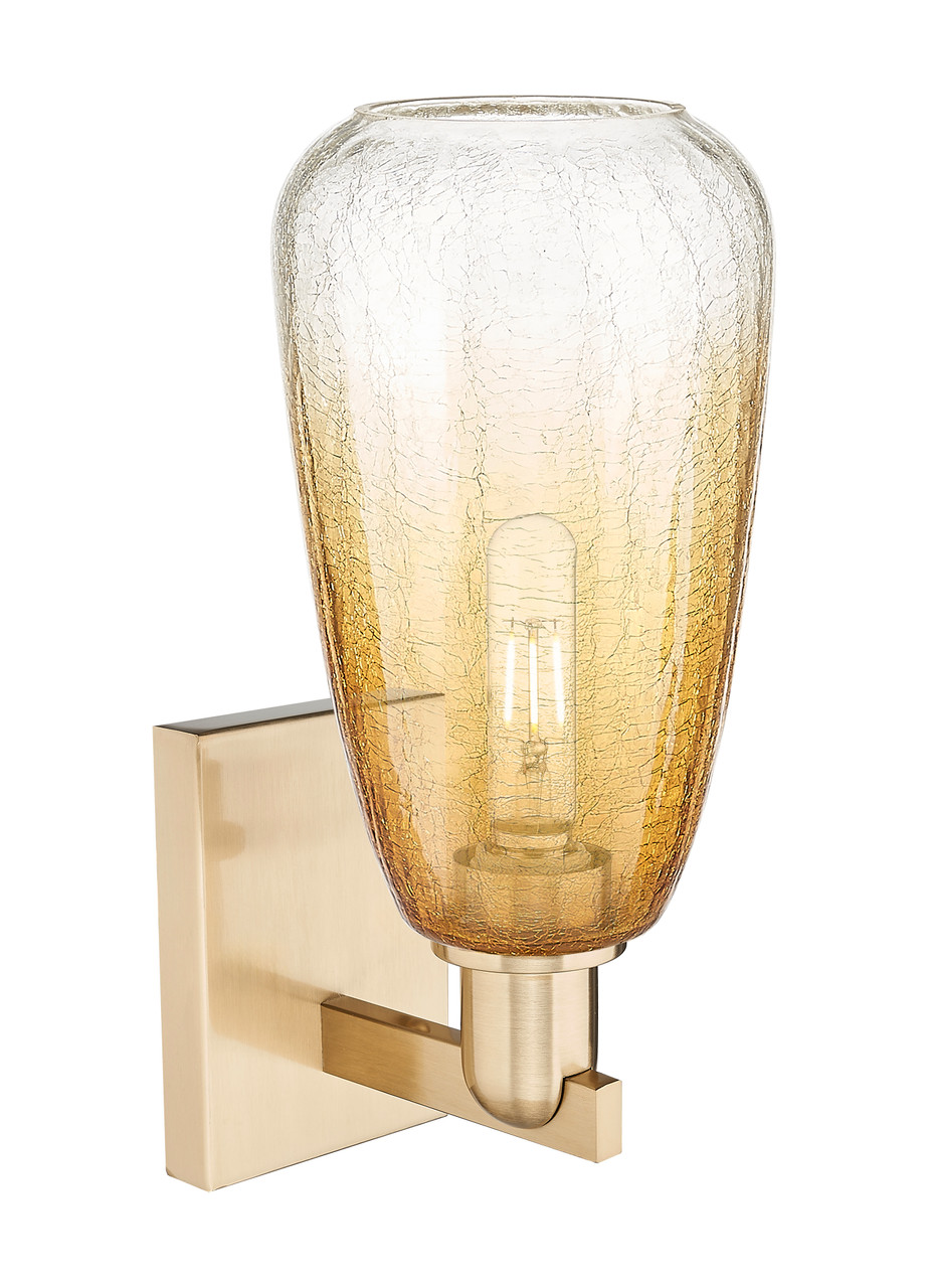 INNOVATIONS 716-1W-CB-G480-6AM Brookhaven Almond 1-Light Sconce Champagne Bronze