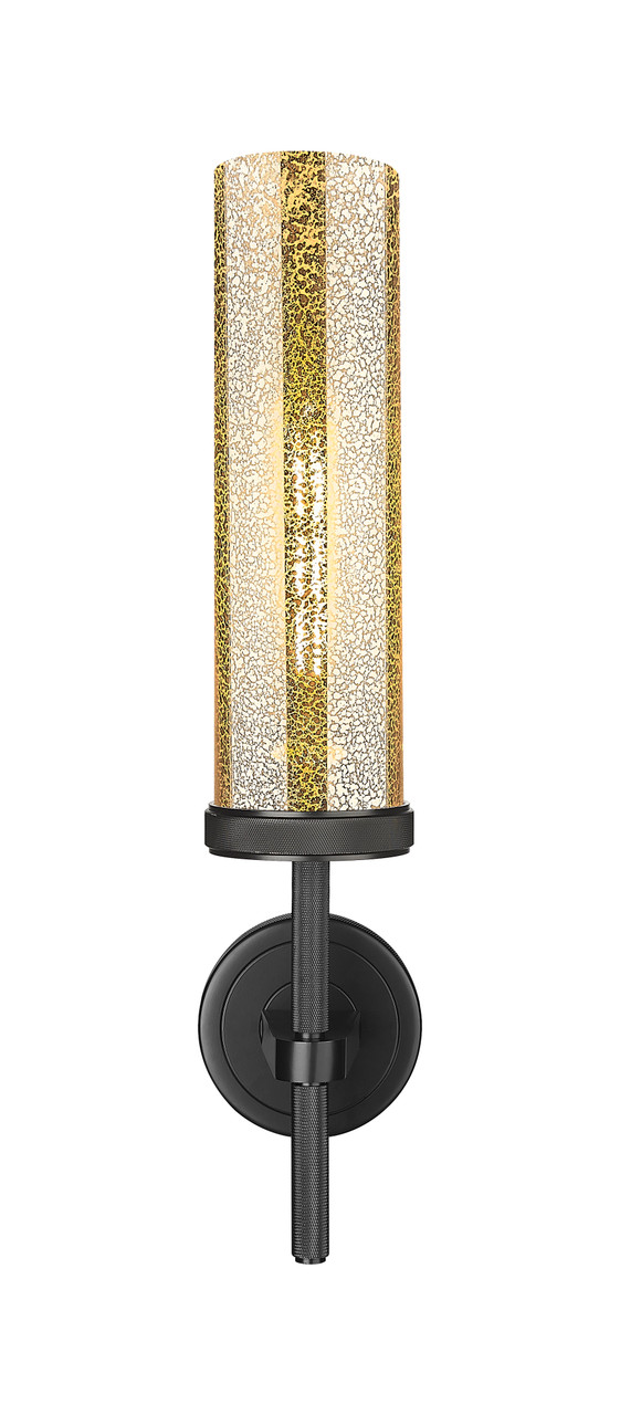 INNOVATIONS 471-1W-BK-G471-12ME Lincoln 1-Light Sconce Matte Black