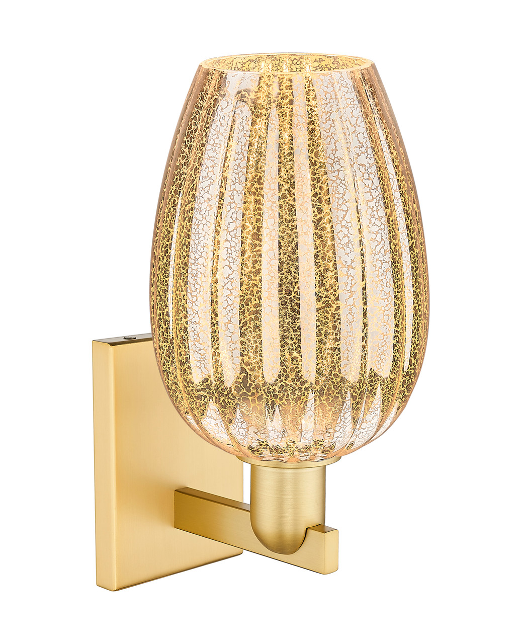 INNOVATIONS 716-1W-SG-G457-6ME Preston 1-Light Sconce Satin Gold