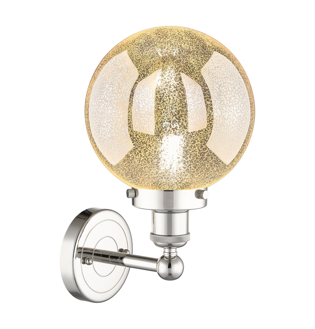 INNOVATIONS 616-1W-PN-G208-8 Beacon 1-Light Sconce Polished Nickel