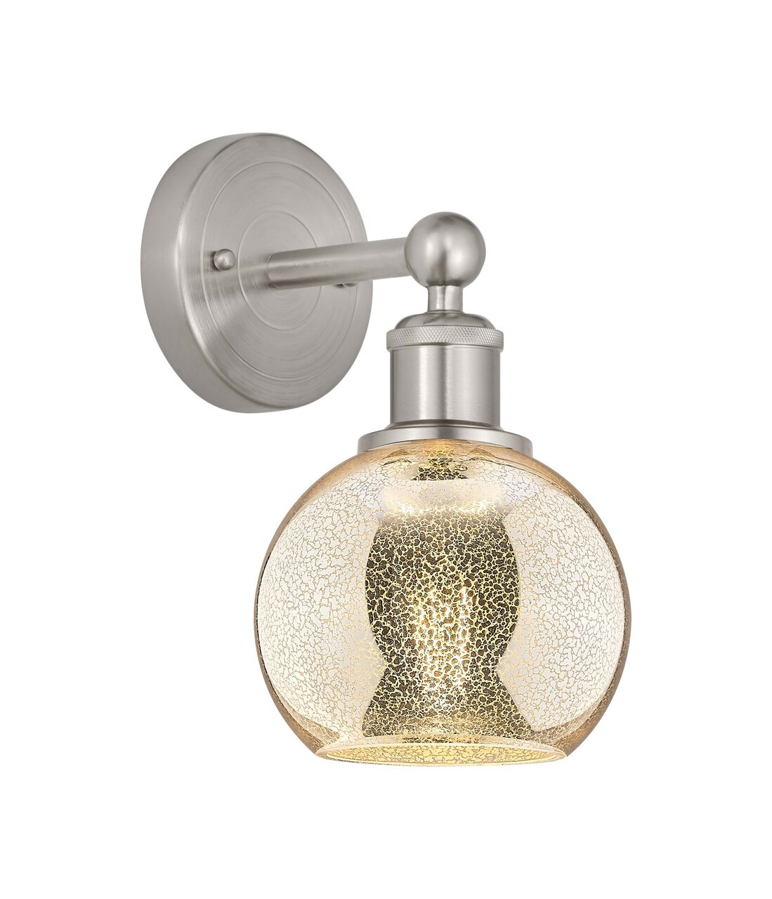 INNOVATIONS 616-1W-SN-G128-6 Athens 1-Light Sconce Brushed Satin Nickel