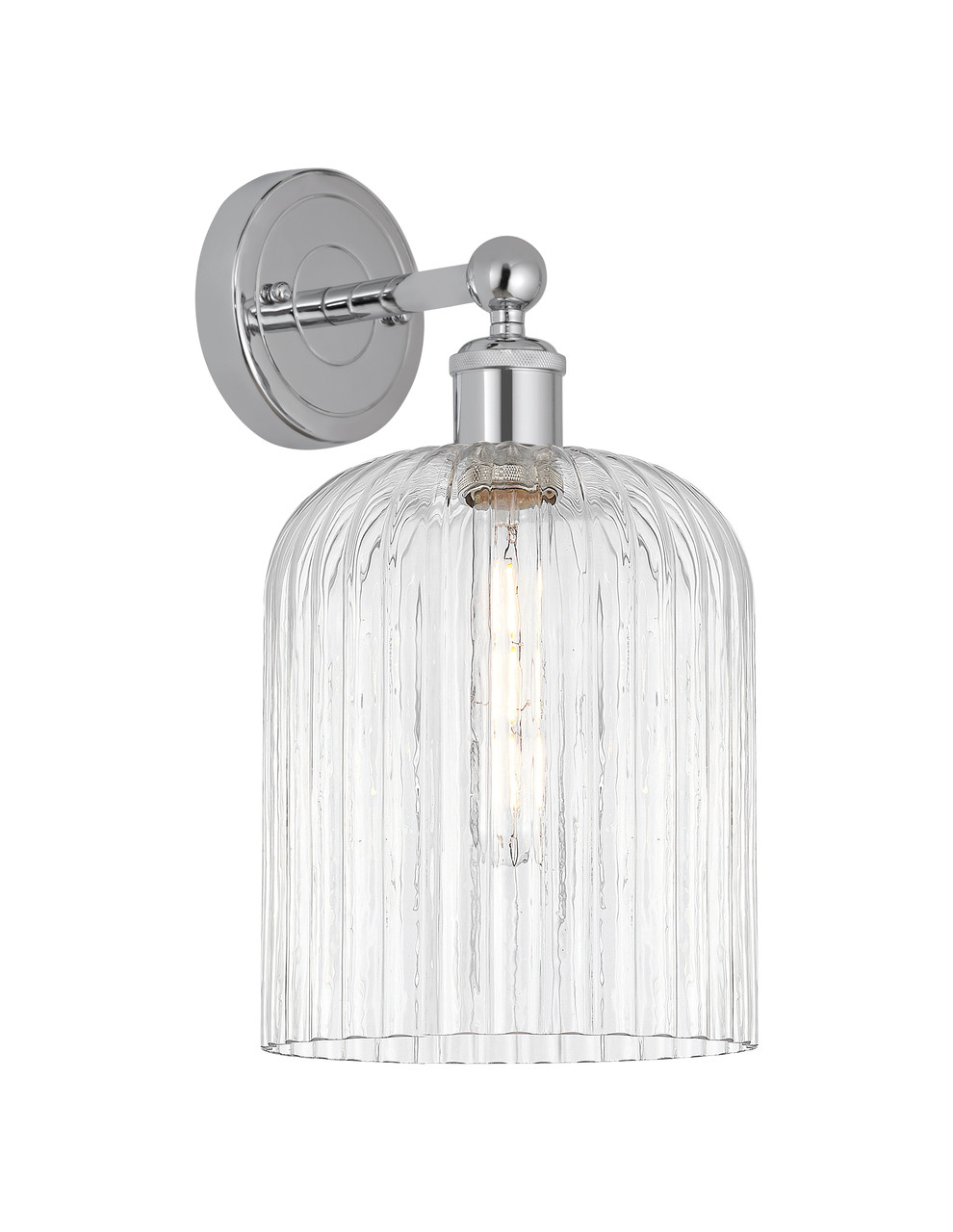 INNOVATIONS 616-1W-PC-G559-8CL Bridal Veil 1-Light Sconce Polished Chrome