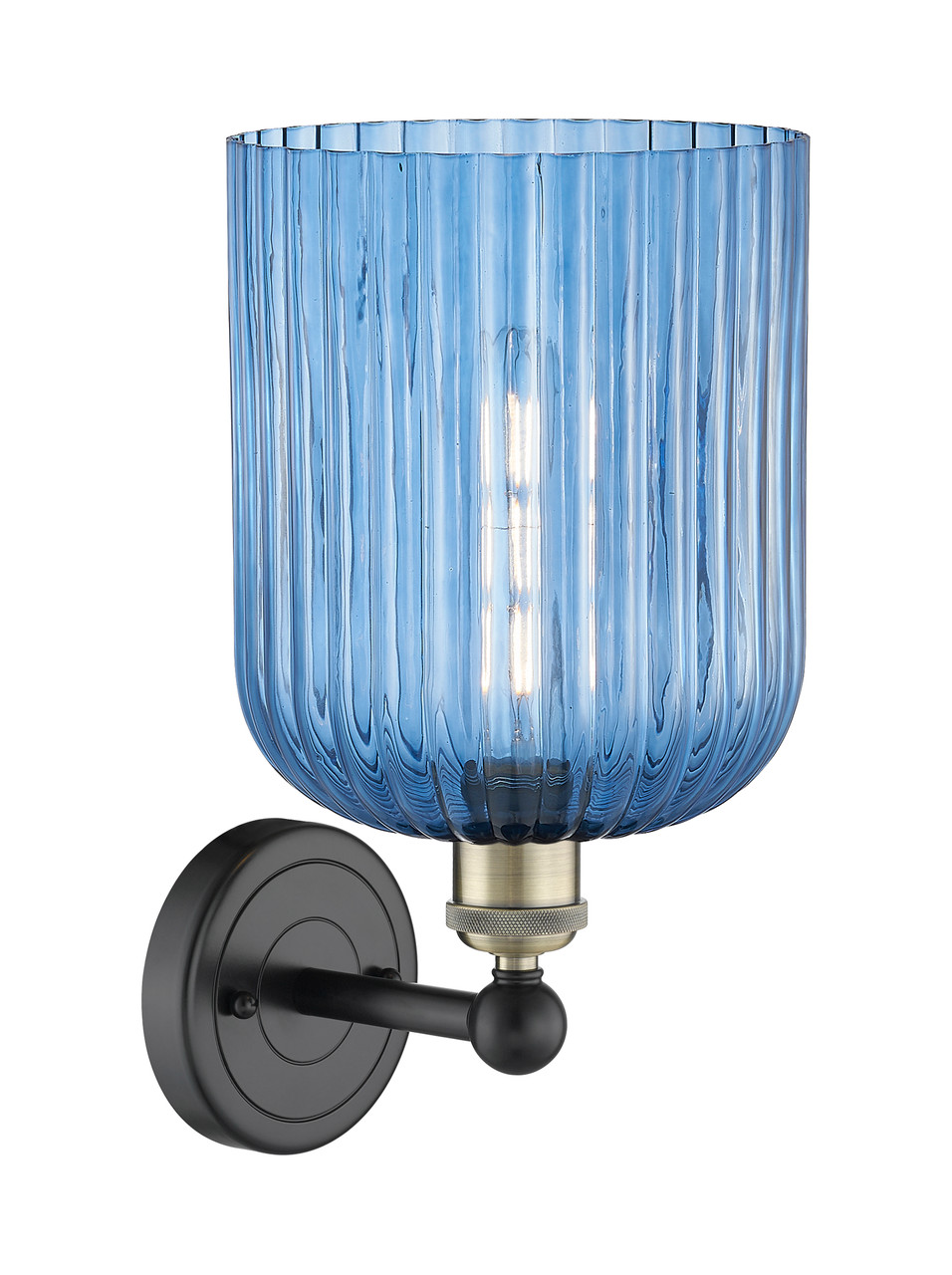 INNOVATIONS 616-1W-BAB-G559-8BL Bridal Veil 1-Light Sconce Black Antique Brass