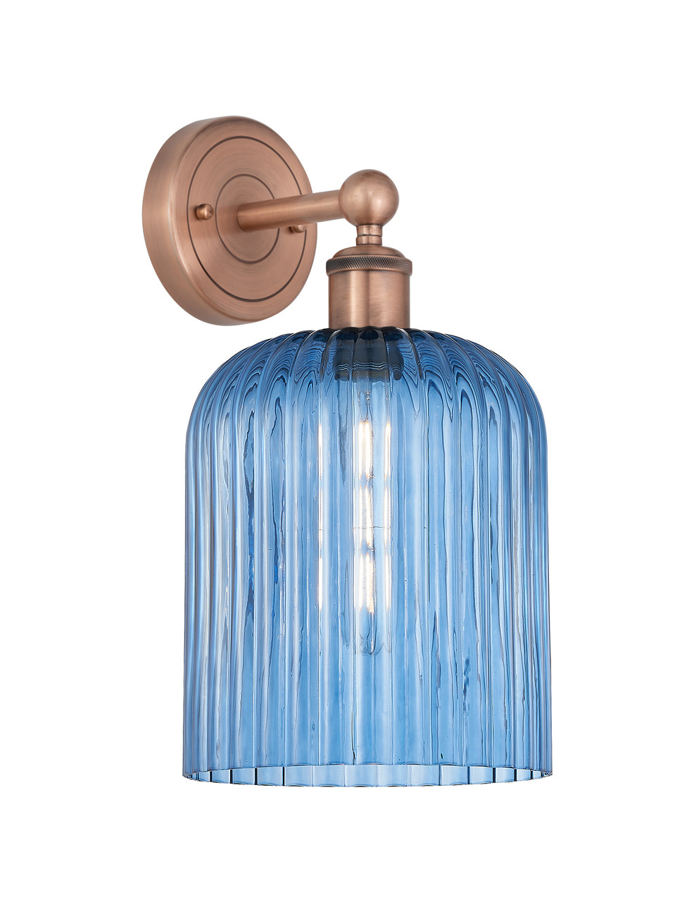 INNOVATIONS 616-1W-AC-G559-8BL Bridal Veil 1-Light Sconce Antique Copper