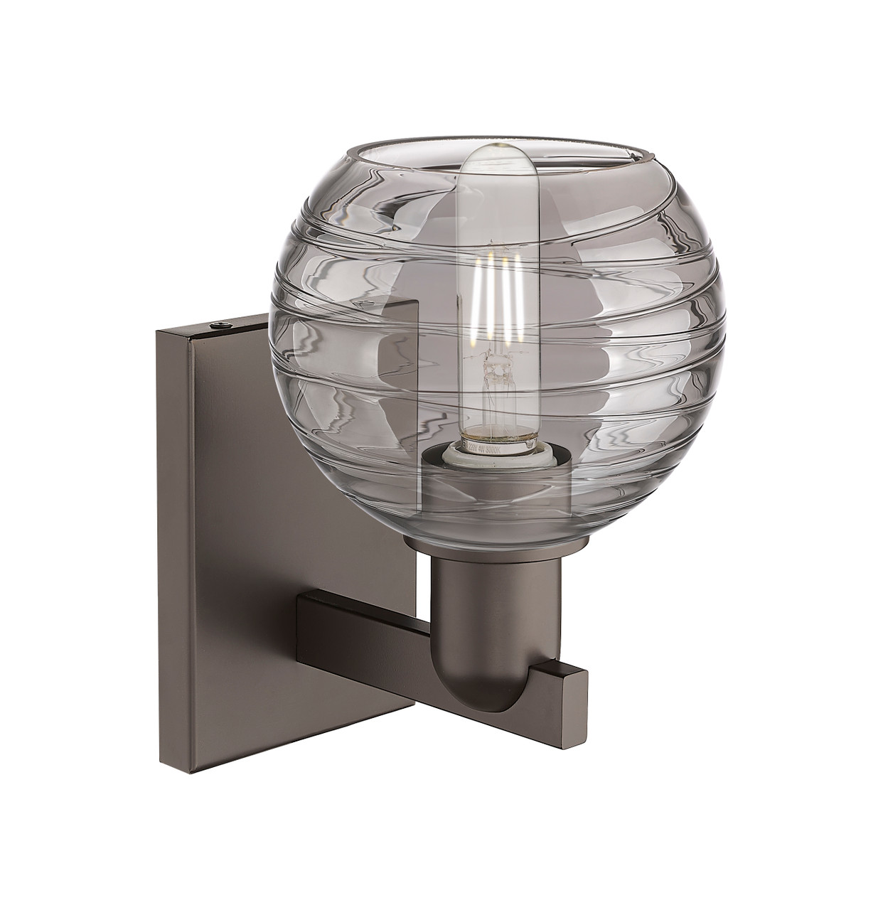 INNOVATIONS 716-1W-OB-G1213-6SM Athens Deco Swirl 1-Light Sconce Oil Rubbed Bronze