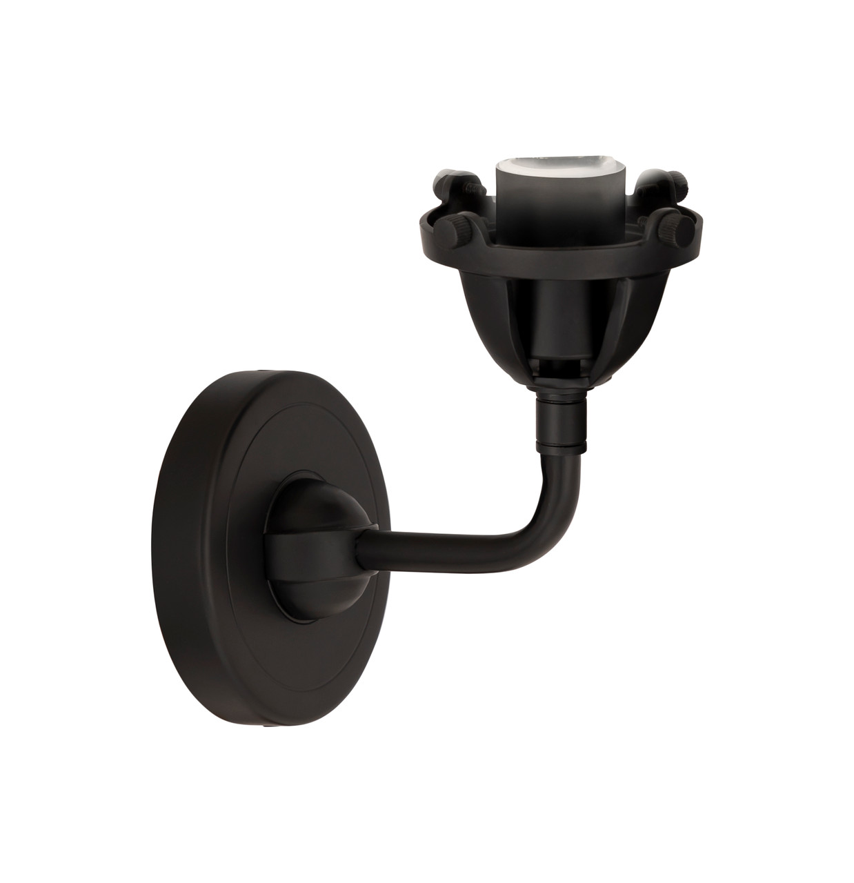 INNOVATIONS 288-1W-BK Nouveau 2 1-Light Sconce Matte Black