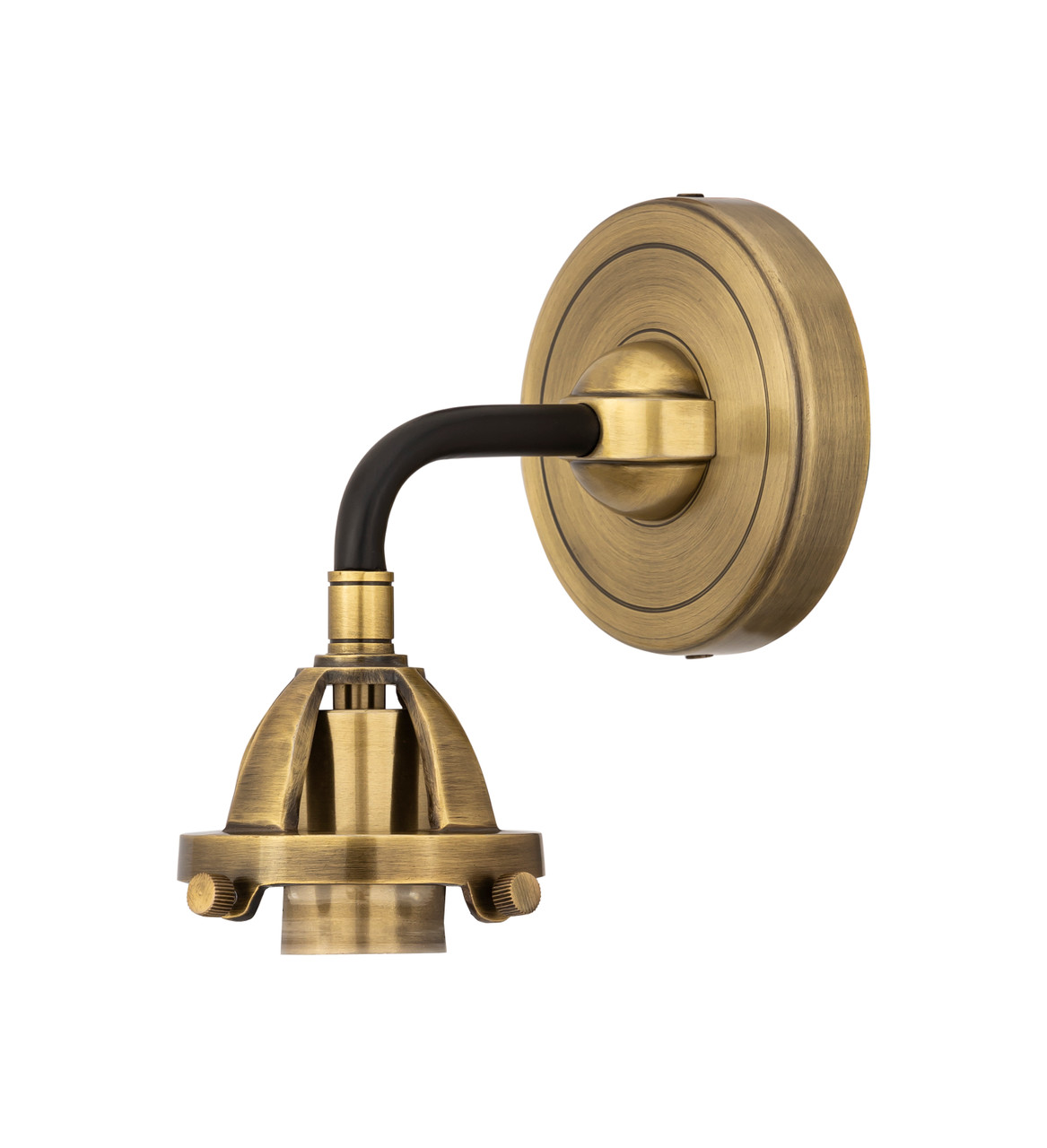 INNOVATIONS 288-1W-BAB Nouveau 2 1-Light Sconce Black Antique Brass