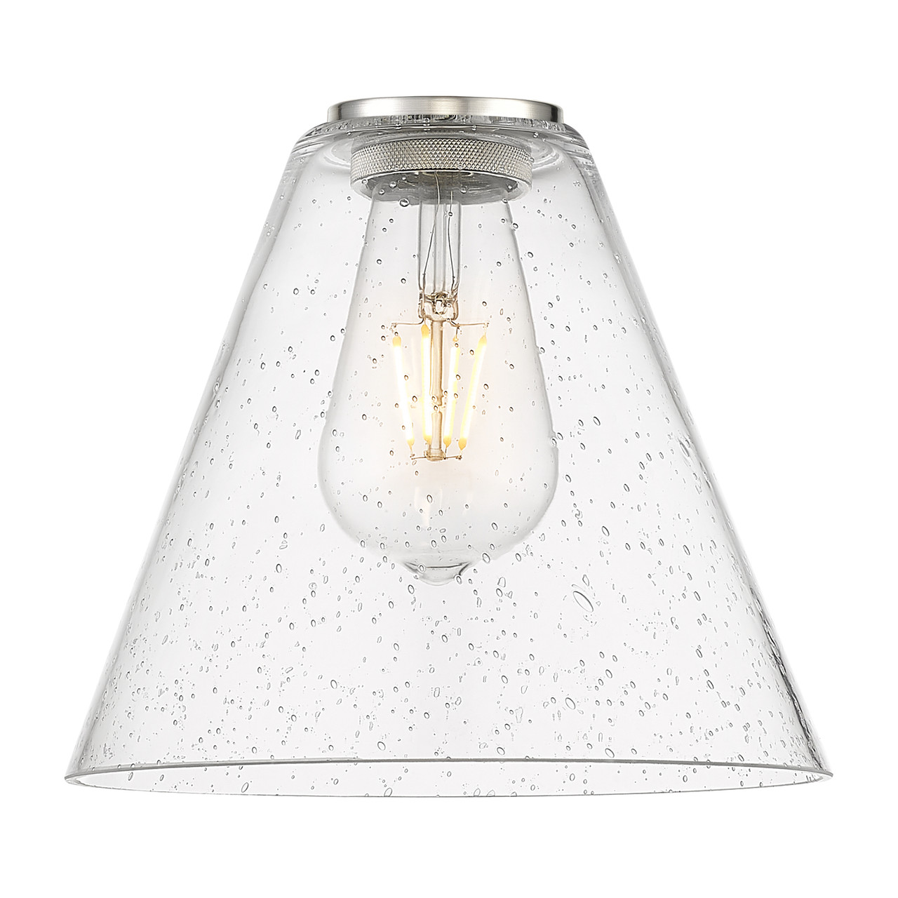 INNOVATIONS 716-3W-PN-GBC-84 Berkshire Glass 3-Light Bath Vanity Light Polished Nickel