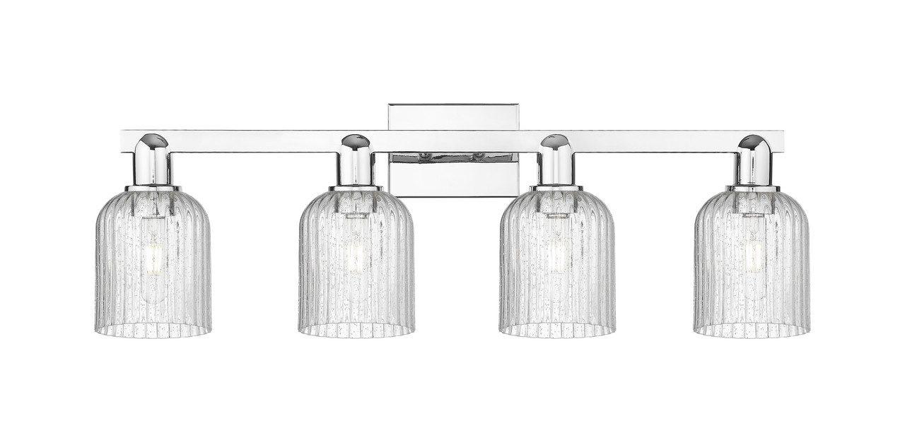 INNOVATIONS 716-4W-PC-G559-5SDY Bridal Veil 4-Light Bath Vanity Light Polished Chrome