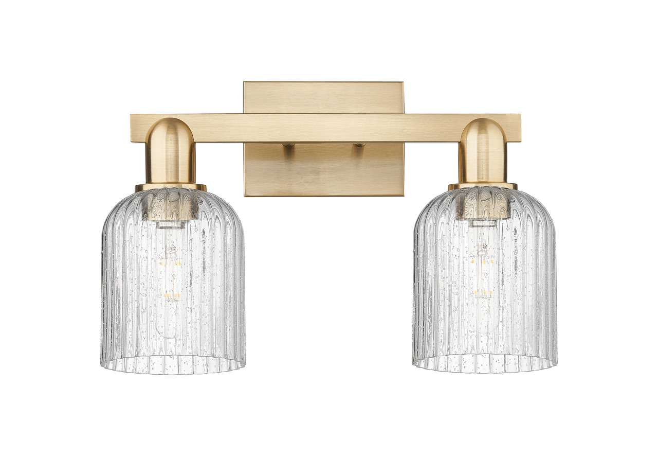INNOVATIONS 716-2W-CB-G559-5SDY Bridal Veil 2-Light Bath Vanity Light Champagne Bronze