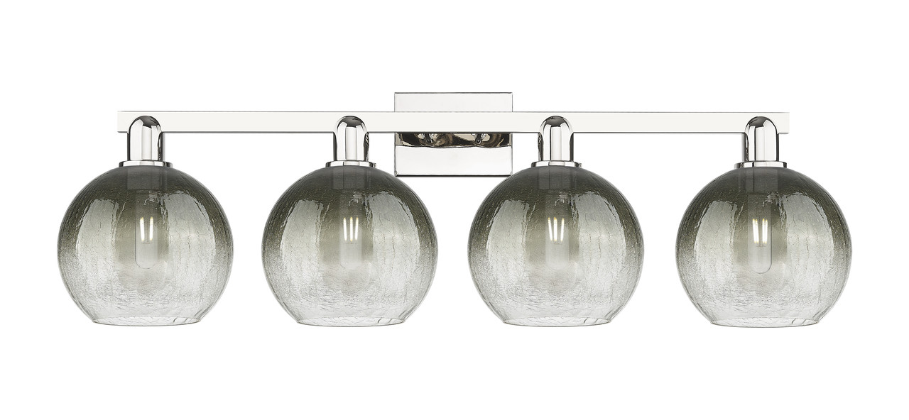 INNOVATIONS 716-4W-PN-G483-8SL Brookhaven Globe 4-Light Bath Vanity Light Polished Nickel