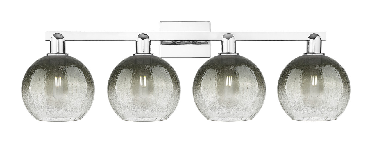 INNOVATIONS 716-4W-PC-G483-8SL Brookhaven Globe 4-Light Bath Vanity Light Polished Chrome