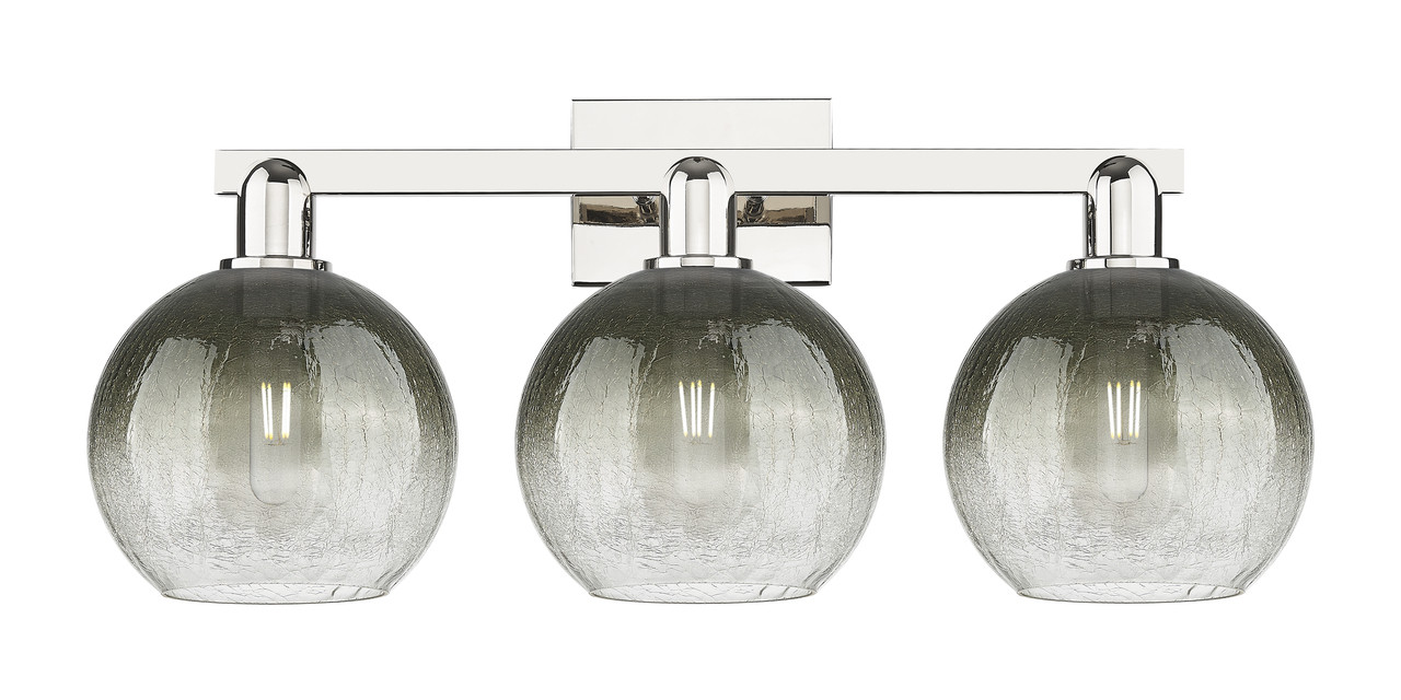 INNOVATIONS 716-3W-PN-G483-8SL Brookhaven Globe 3-Light Bath Vanity Light Polished Nickel