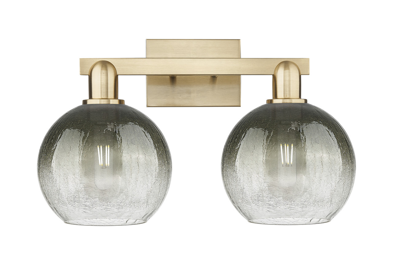 INNOVATIONS 716-2W-CB-G483-8SL Brookhaven Globe 2-Light Bath Vanity Light Champagne Bronze
