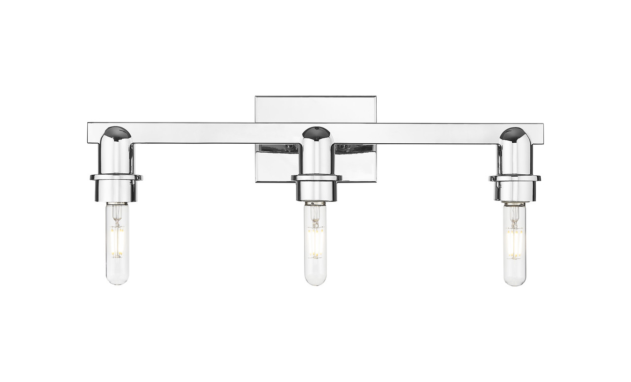 INNOVATIONS 716-3W-PC-G482-7SB Brookhaven Cloche 3-Light Bath Vanity Light Polished Chrome