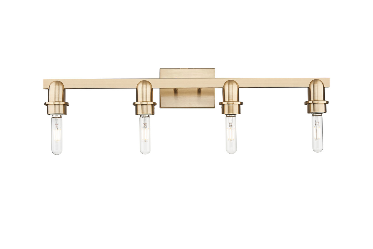INNOVATIONS 716-4W-CB-G482-7AM Brookhaven Cloche 4-Light Bath Vanity Light Champagne Bronze