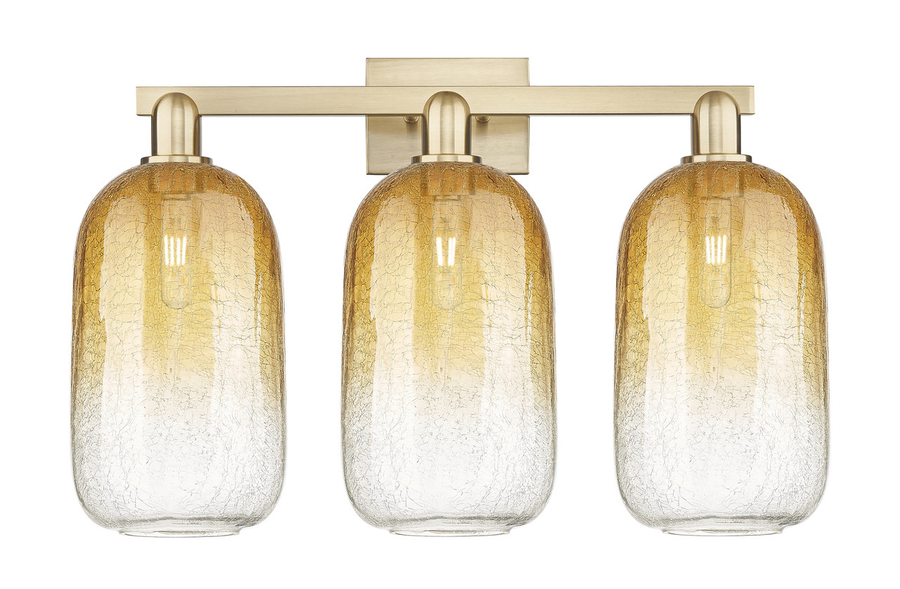 INNOVATIONS 716-3W-CB-G482-7AM Brookhaven Cloche 3-Light Bath Vanity Light Champagne Bronze