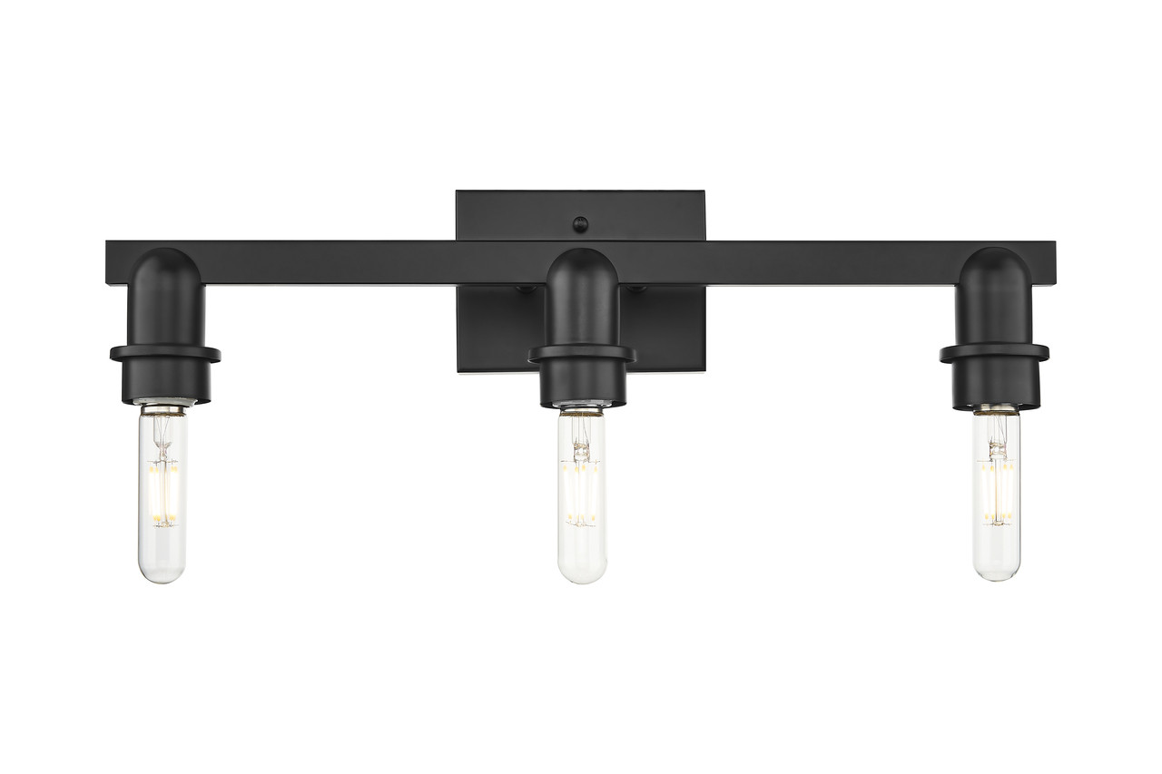 INNOVATIONS 716-3W-BK-G482-7AM Brookhaven Cloche 3-Light Bath Vanity Light Matte Black