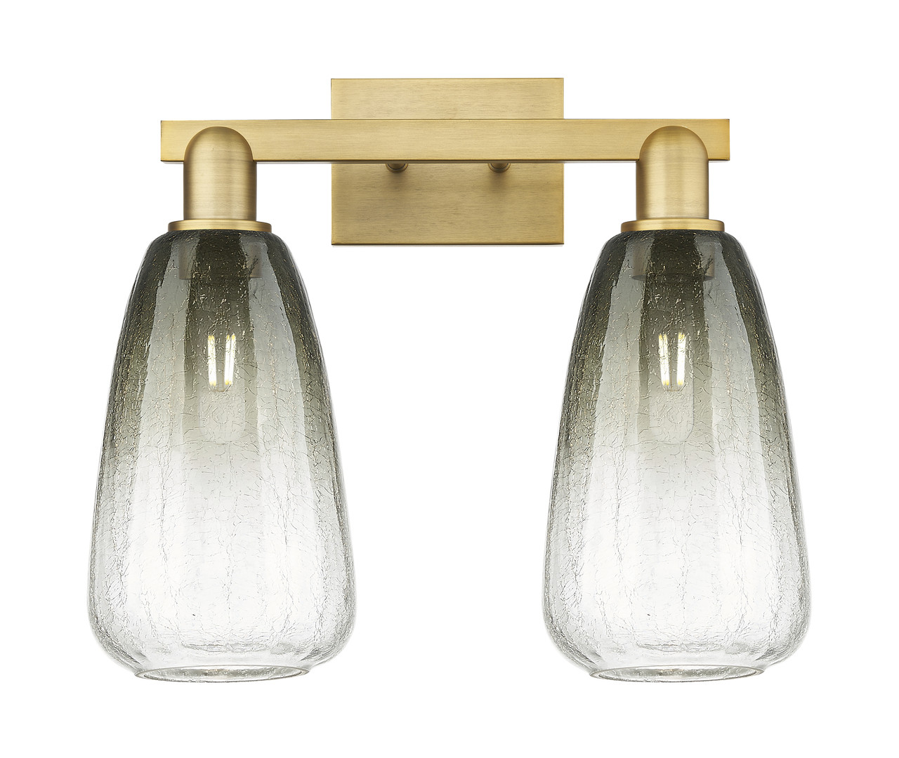 INNOVATIONS 716-2W-BB-G480-6SL Brookhaven Almond 2-Light Bath Vanity Light Brushed Brass