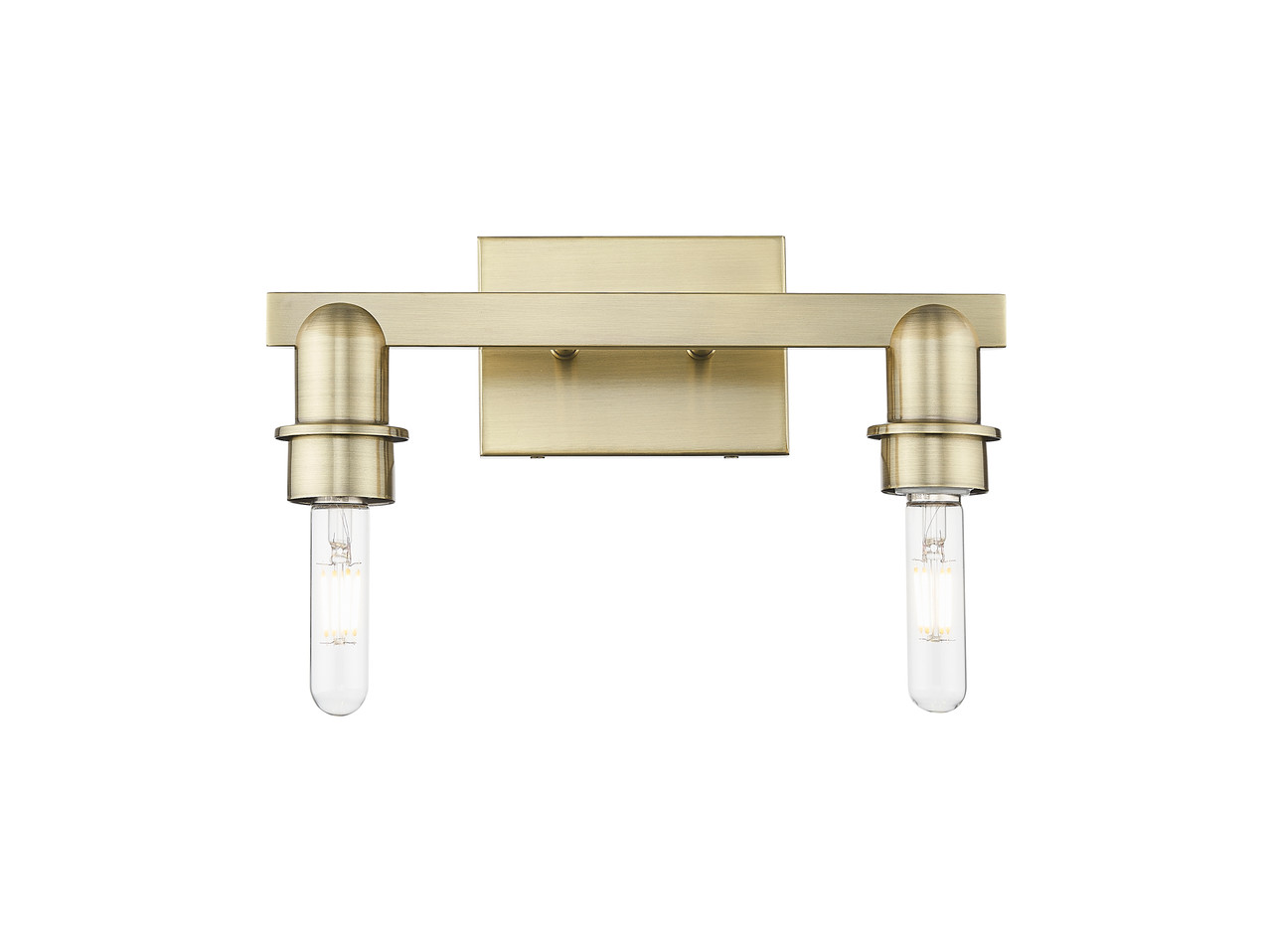 INNOVATIONS 716-2W-AB-G460-7CL Preston 2-Light Bath Vanity Light Antique Brass