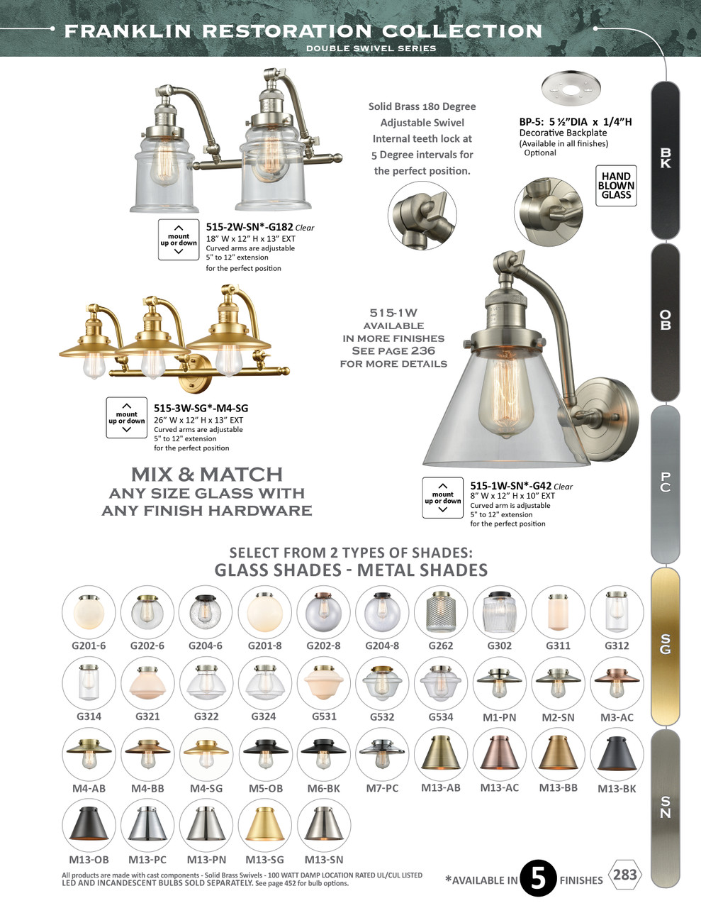 INNOVATIONS 515-3W-SN-G208-8 Beacon 3-Light Bath Vanity Light Brushed Satin Nickel