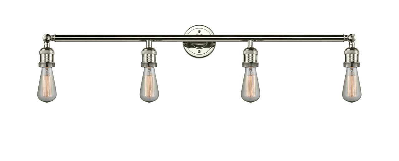 INNOVATIONS 215-PN-G208-8 Beacon 4-Light Bath Vanity Light Polished Nickel
