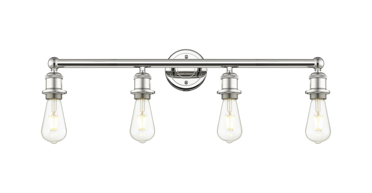 INNOVATIONS 616-4W-PN-G208-6 Beacon 4-Light Bath Vanity Light Polished Nickel