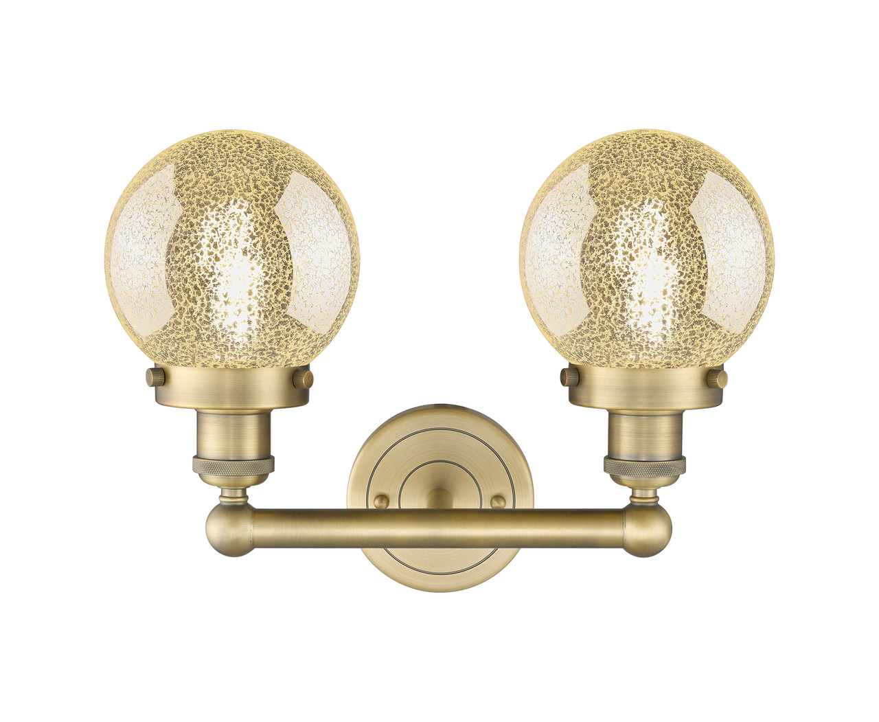 INNOVATIONS 616-2W-BB-G208-6 Beacon 2-Light Bath Vanity Light Brushed Brass
