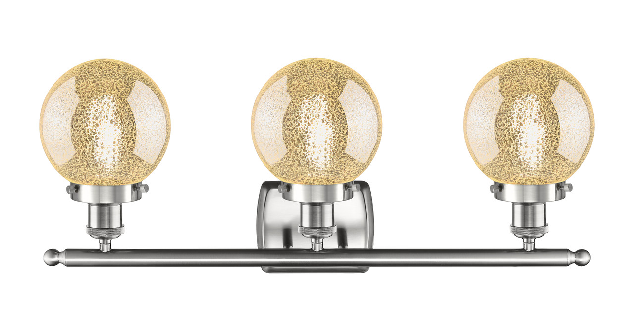 INNOVATIONS 916-3W-SN-G208-6 Beacon 3-Light Bath Vanity Light Brushed Satin Nickel