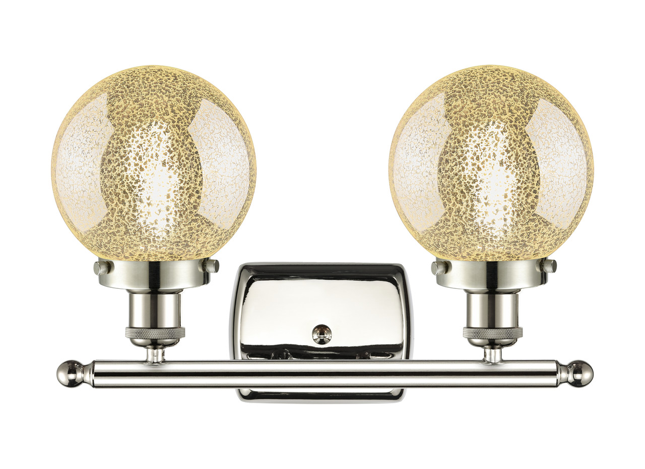 INNOVATIONS 916-2W-PN-G208-6 Beacon 2-Light Bath Vanity Light Polished Nickel