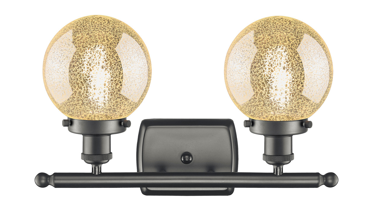 INNOVATIONS 916-2W-OB-G208-6 Beacon 2-Light Bath Vanity Light Oil Rubbed Bronze