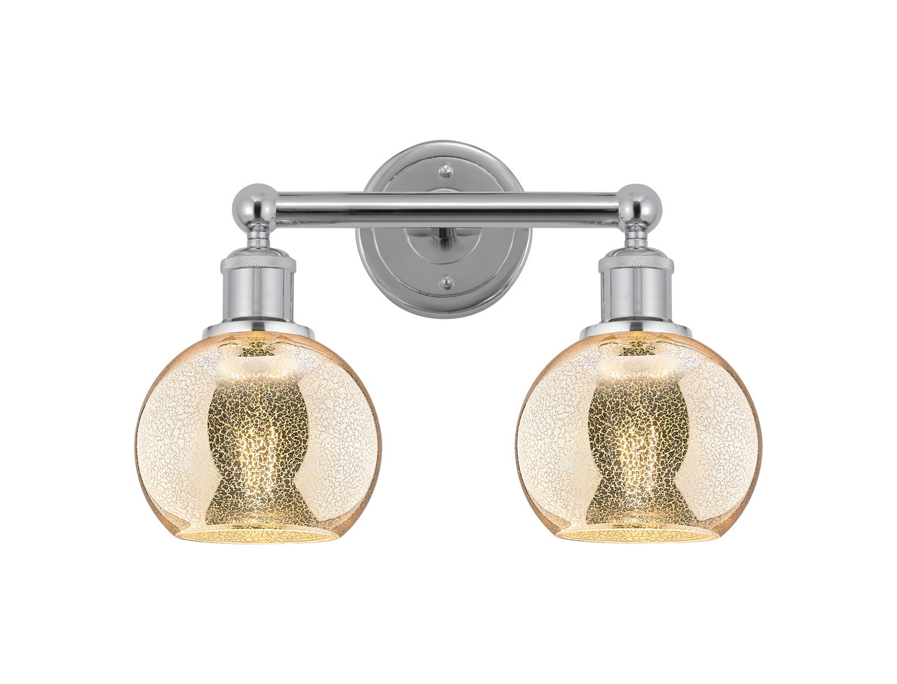 INNOVATIONS 616-2W-PC-G128-6 Athens 2-Light Bath Vanity Light Polished Chrome