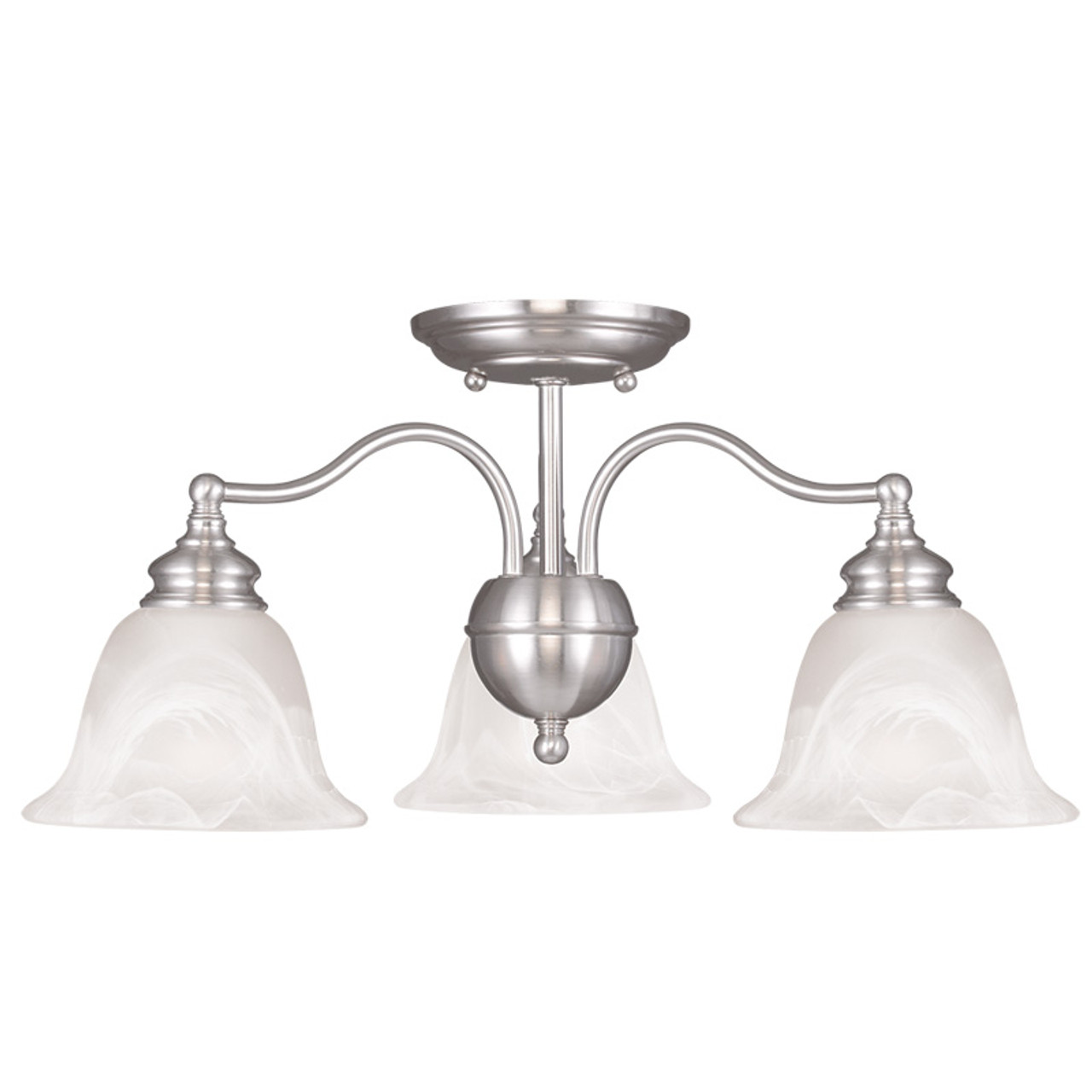 LIVEX Lighting 1343-91 Essex 3-Light Convertible Chandelier