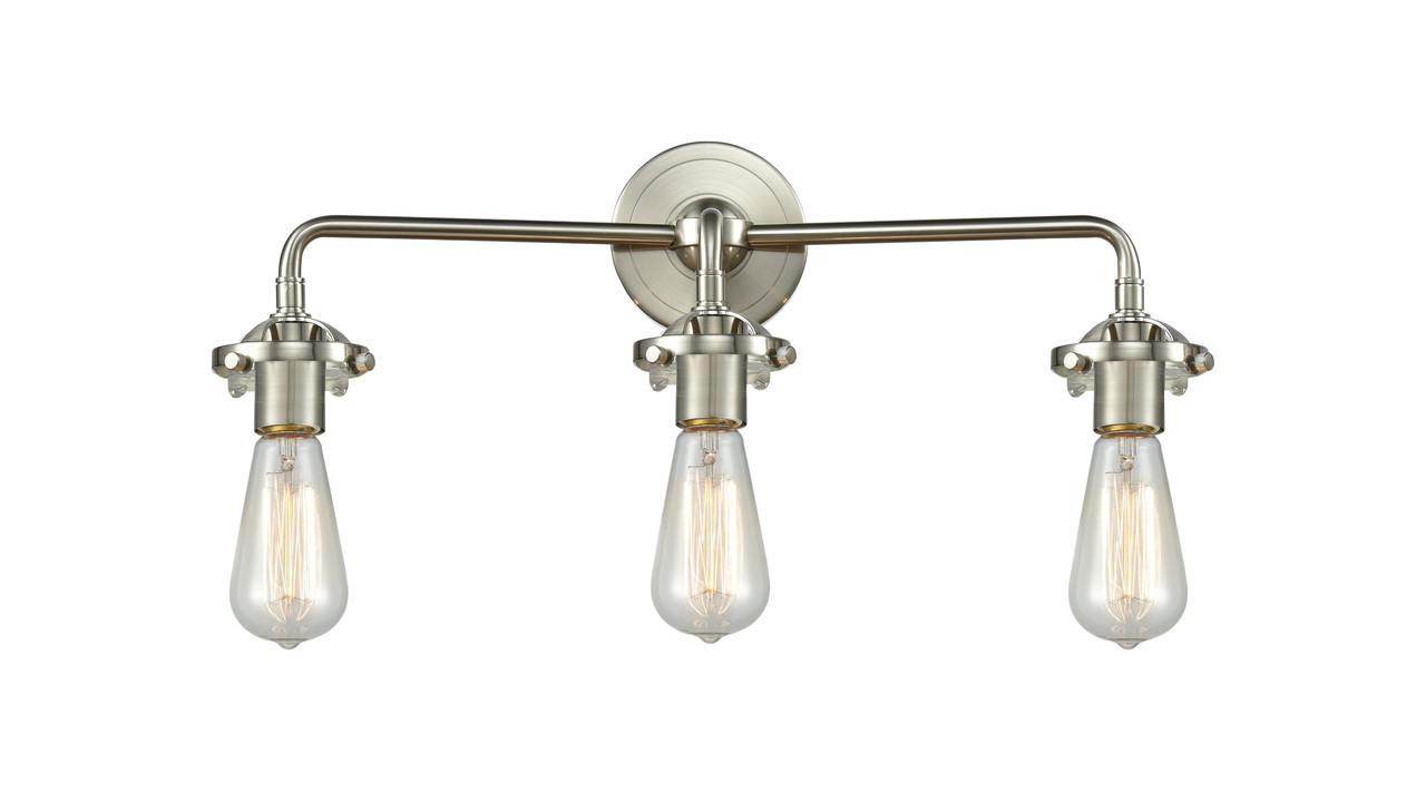 INNOVATIONS 284-3W-SN Beacon 3-Light Bath Vanity Light Brushed Satin Nickel