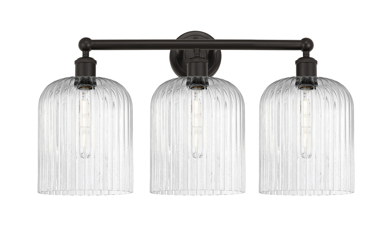 INNOVATIONS 616-3W-OB-G559-8SDY Bridal Veil 3-Light Bath Vanity Light Oil Rubbed Bronze