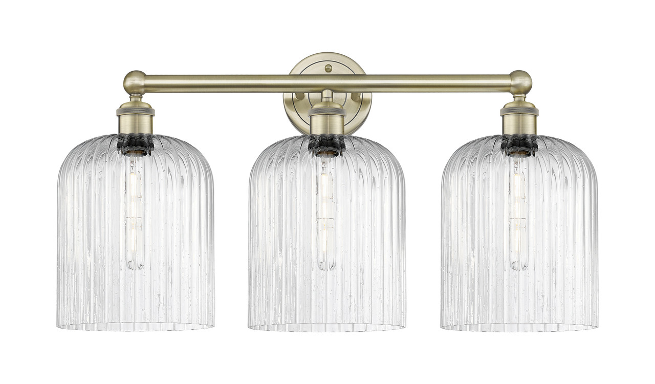 INNOVATIONS 616-3W-AB-G559-8SDY Bridal Veil 3-Light Bath Vanity Light Antique Brass