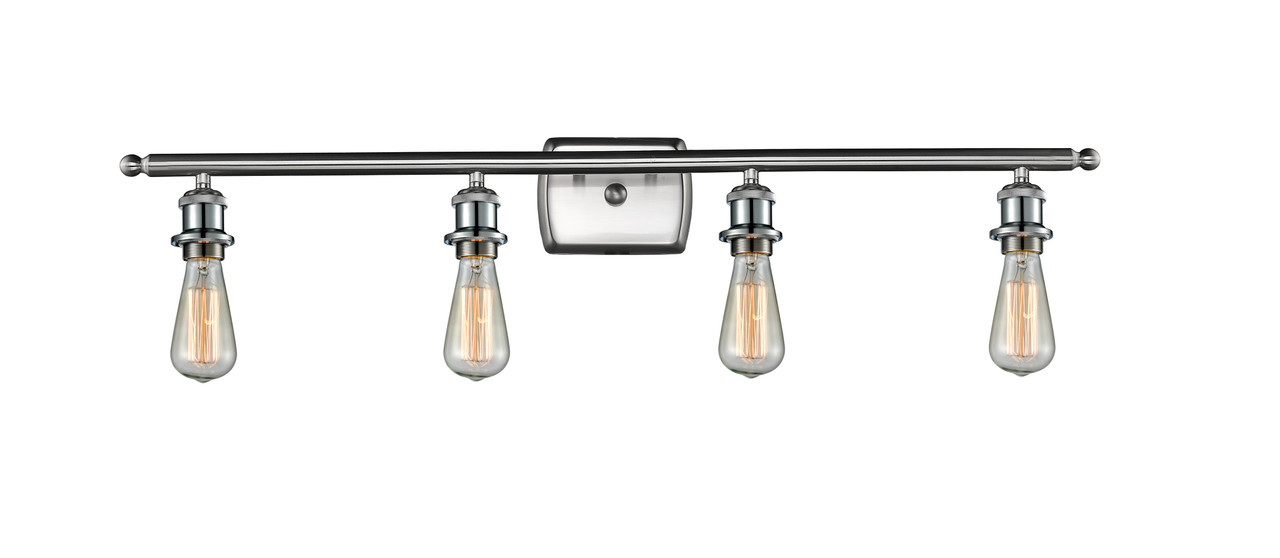 INNOVATIONS 516-4W-SN-G559-8SDY Bridal Veil 4-Light Bath Vanity Light Brushed Satin Nickel