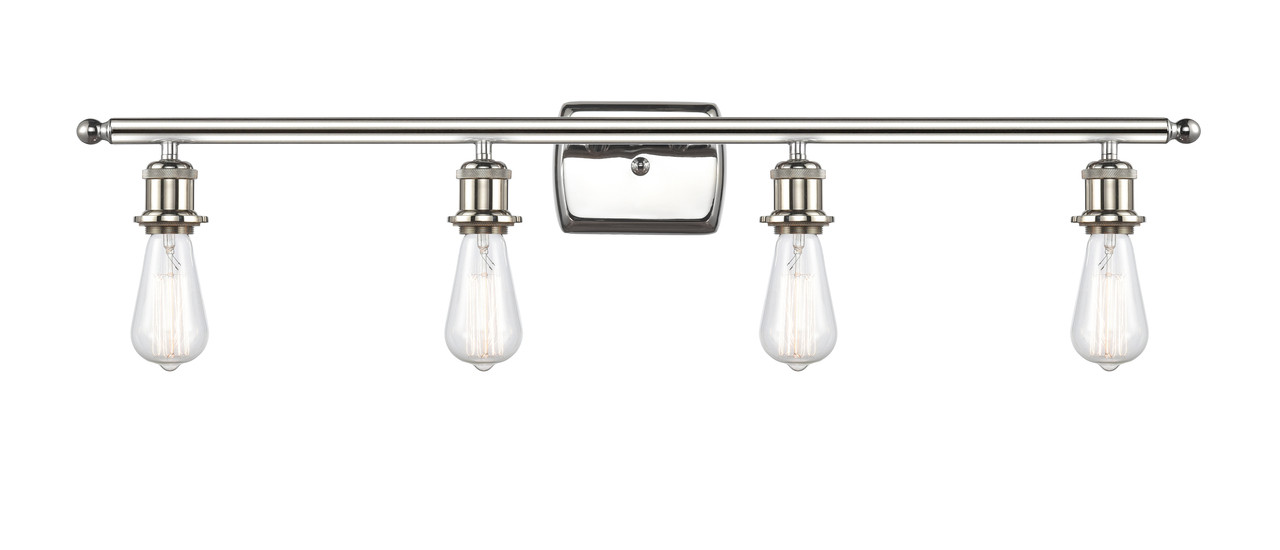 INNOVATIONS 516-4W-PN-G559-8SDY Bridal Veil 4-Light Bath Vanity Light Polished Nickel