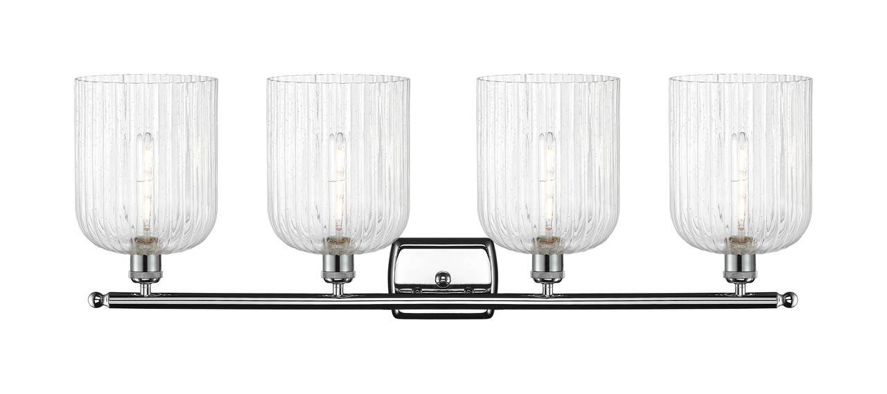 INNOVATIONS 516-4W-PC-G559-8SDY Bridal Veil 4-Light Bath Vanity Light Polished Chrome