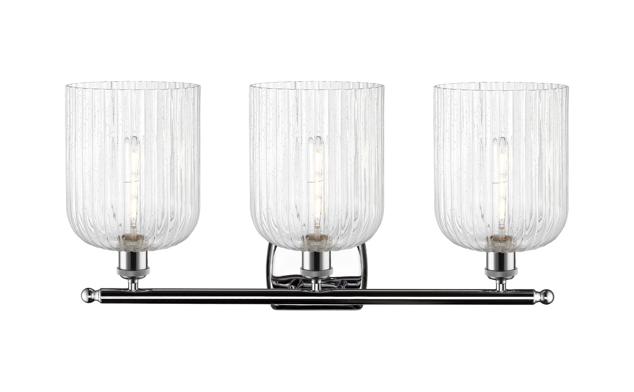 INNOVATIONS 516-3W-PC-G559-8SDY Bridal Veil 3-Light Bath Vanity Light Polished Chrome