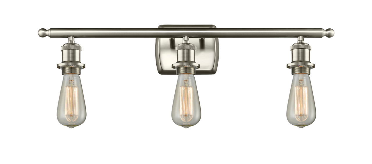 INNOVATIONS 516-3W-SN-G559-8CL Bridal Veil 3-Light Bath Vanity Light Brushed Satin Nickel