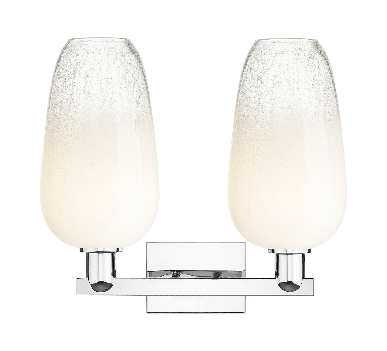 INNOVATIONS 716-2W-PC-G484-7OP Brookhaven Flute 2-Light Bath Vanity Light Polished Chrome