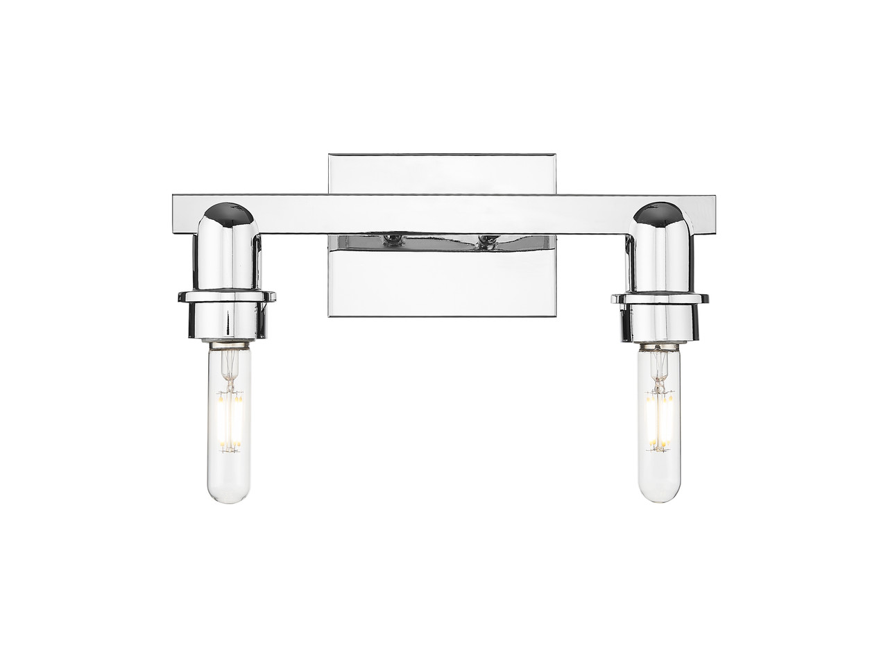 INNOVATIONS 716-2W-PC-G484-7OP Brookhaven Flute 2-Light Bath Vanity Light Polished Chrome