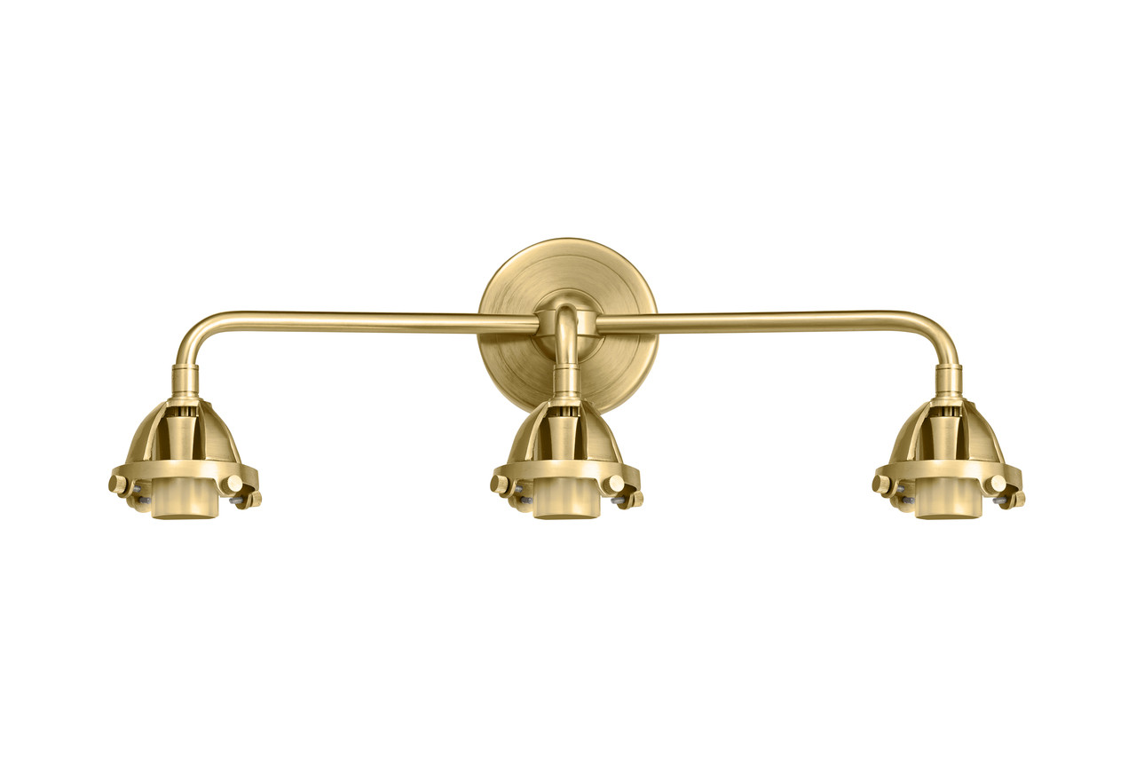 INNOVATIONS 288-3W-SG Nouveau 2 3-Light Bath Vanity Light Satin Gold