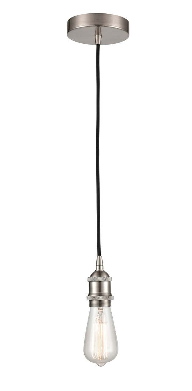 INNOVATIONS 616-1P-SN-NBD2-75-NAT Natural Ballston Dome 1-Light Mini Pendant Brushed Satin Nickel