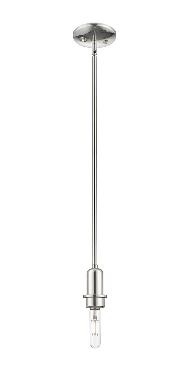 INNOVATIONS 716-1S-PN-NBD2-12-NAT Natural Ballston Dome 1-Light Mini Pendant Polished Nickel