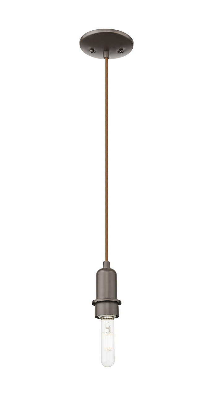 INNOVATIONS 716-1P-OB-G480-6AM Brookhaven Almond 1-Light Mini Pendant Oil Rubbed Bronze