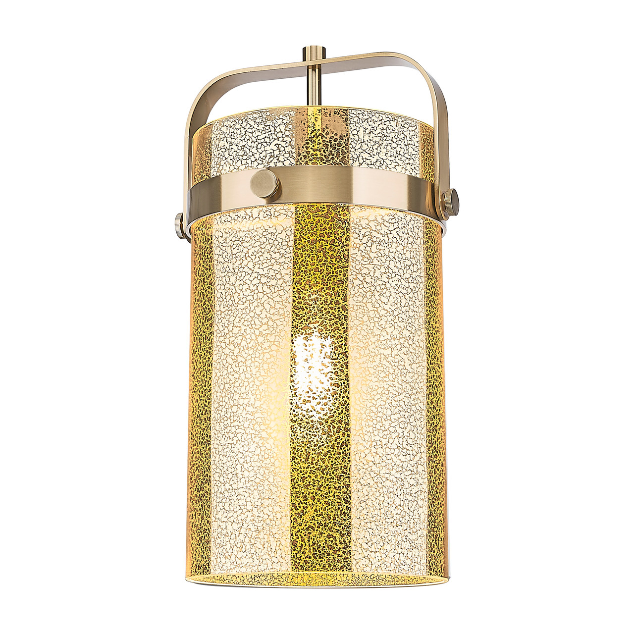 INNOVATIONS 413-1SM-PN-G413-1S-8ME Pilaster 1-Light Mini Pendant Polished Nickel